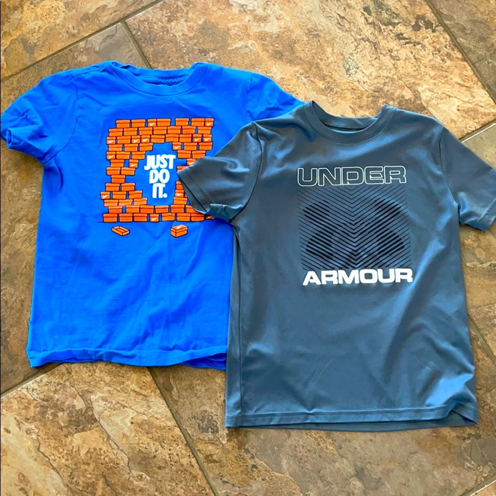 Boys Nike and Under Armour tshirts 🏀
